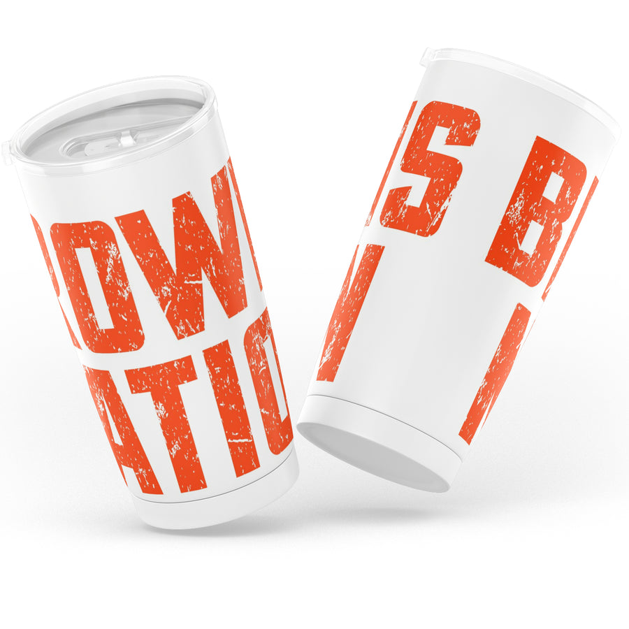 Browns Nation (White) Tumbler