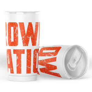 Browns Nation (White) Tumbler