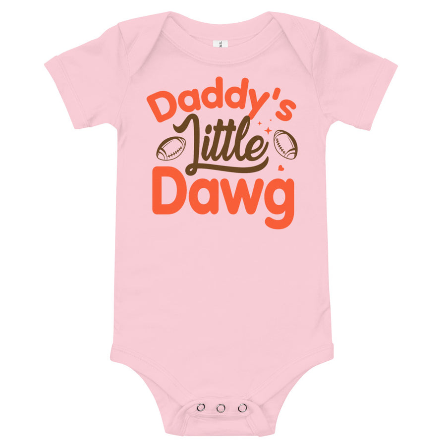 Daddys Little Dawg Browns Baby Shirt