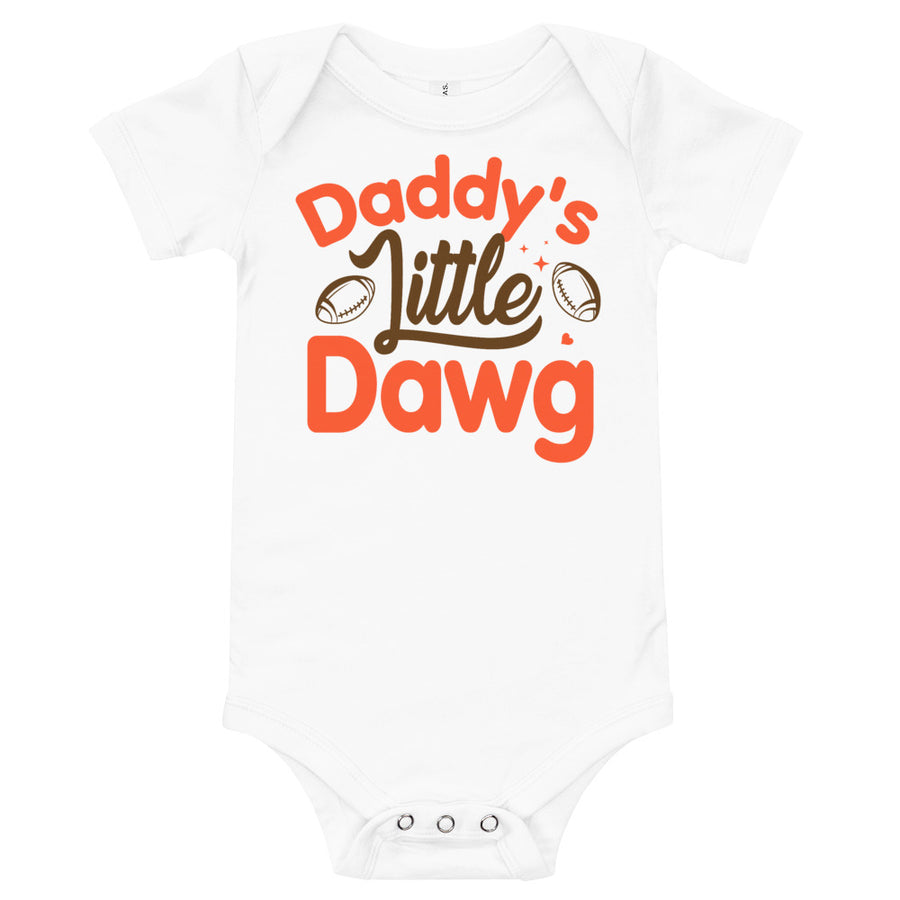 Daddys Little Dawg Browns Baby Shirt