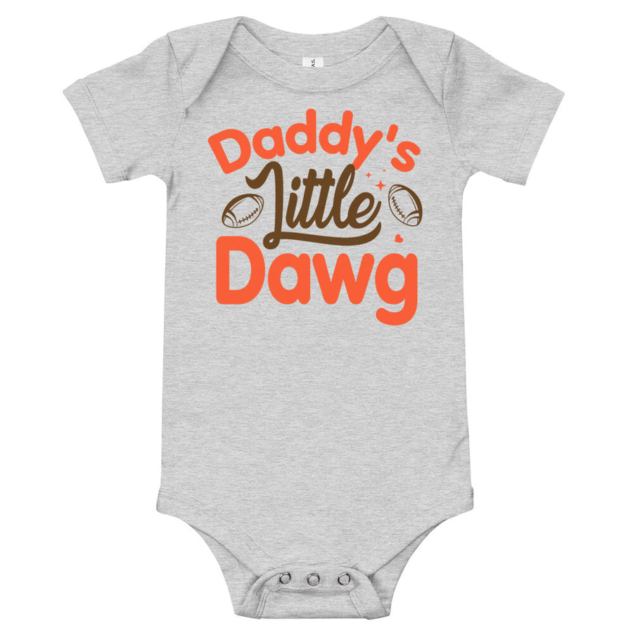Daddys Little Dawg Browns Baby Shirt
