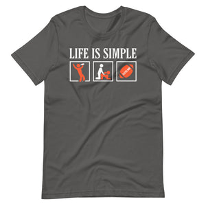 Life Is Simple Cleveland Football T-Shirt