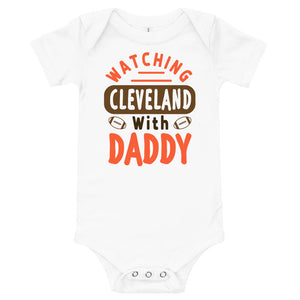 Watching Cleveland With Daddy Onesie