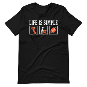 Life Is Simple Cleveland Football T-Shirt